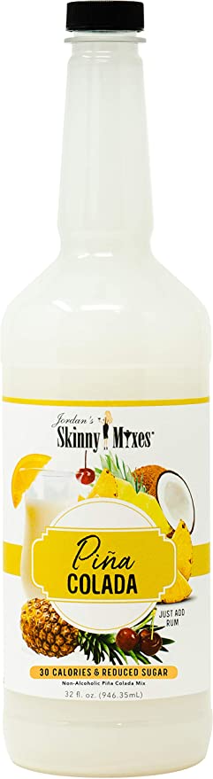 Jordan's Skinny Mixes Cocktail Flavoring Mix, Piña colada, 32 Fl Oz - 753125034015