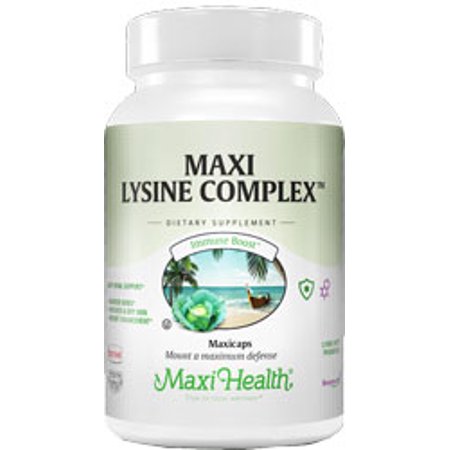 Maxi Health Kosher Maxi Lysine Complex 1000 Mg - 120 MaxiCaps - 753406066124