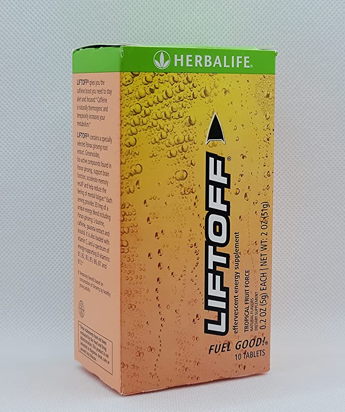  Herbalife Liftoff – Tropical-Fruit Force, 10 Tablets  - 793565712289