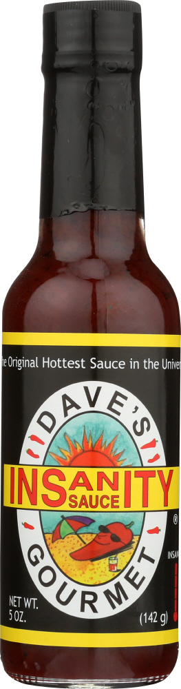 DAVE’S GOURMET: Insanity Hot Sauce, 5 oz - 0753469000011