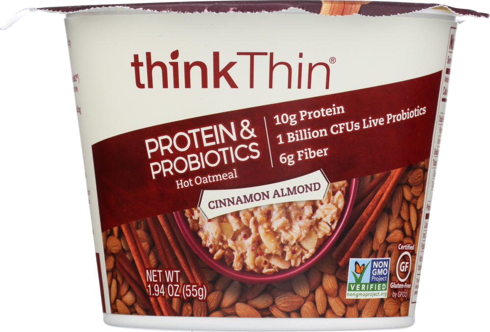 Cinnamon Almond Protein & Probiotics Hot Oatmeal - 753656715179