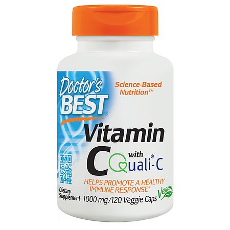 Doctor s Best Vitamin C with Quali-C 1000 mg Non-GMO Vegan Gluten Free Soy Free Sourced from Scotland 120 Veggie Caps - 753950002579