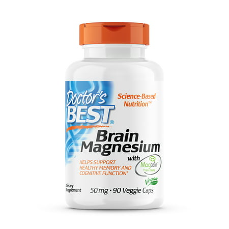 Doctor s Best Brain Magnesium Non-GMO Vegan Gluten Free 75 mg 60 Veggie Caps - 753950002838