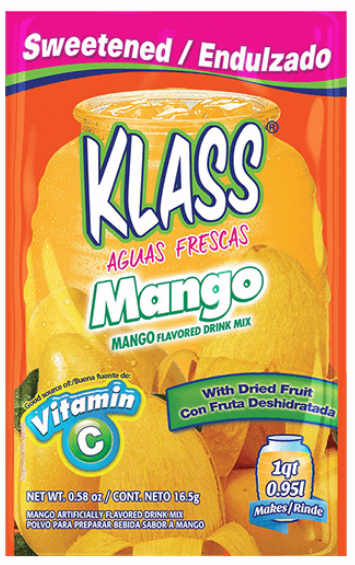 KLASS: Beverage 1 Quart Mix Sweetened Mango, .58 oz - 0754177501692