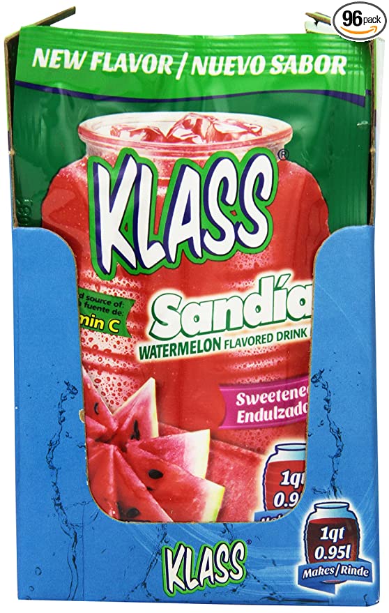Klass, Sandia Drink Mix, Watermelon - 754177504297