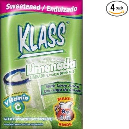 Klass Aguas Frescas Lemonade Flavored Drink Mix (Pack of 4) - 754177832925