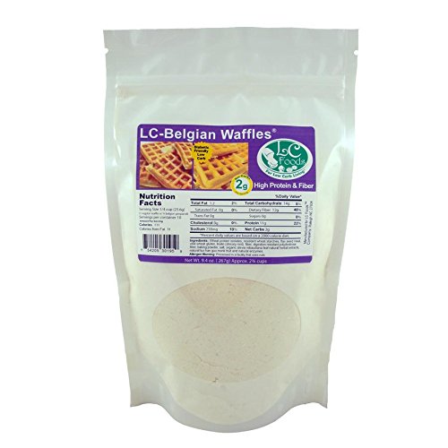 Low Carb Belgian Waffle Mix - LC Foods - All Natural - No Sugar - Diabetic Friendly - 9.4 oz - 754205299614