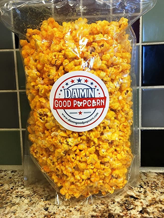 Damn Good Popcorn's Gourmet Cheddar Cheesy Popcorn - 754235697602