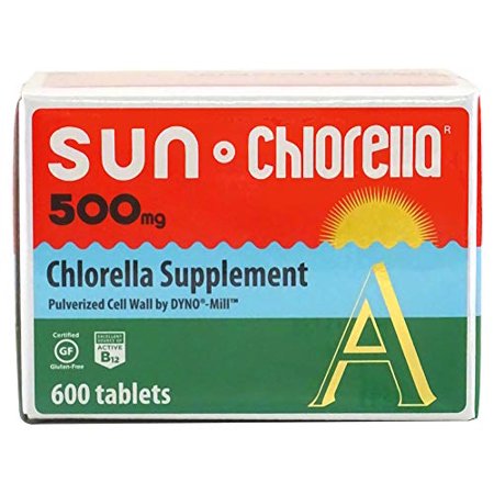 Sun Chlorella - Chlorella Superfood Nutritional Supplement- 500 Mg (600 Tablets) - 754465586196