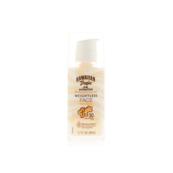 Hawaiian Tropic silk hydration weightless face lotion SPF30 - Waitrose UAE & Partners - 75486091132