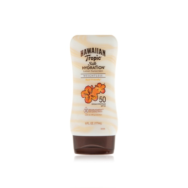 Hawaiian Tropic silk hydration weightless lotion SPF50 177ml - Waitrose UAE & Partners - 75486091866