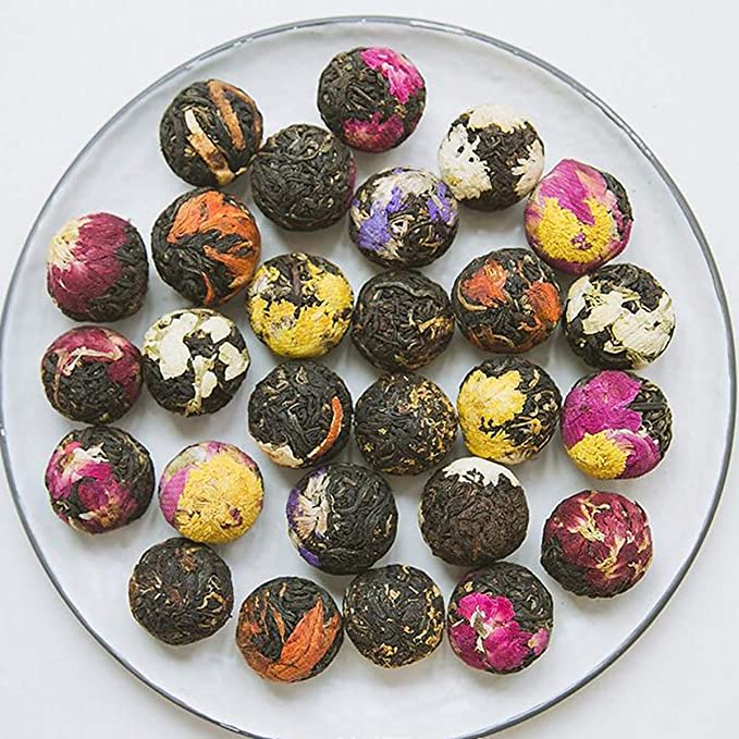 100% Organic Mix Blooming Tea Balls/Flowering Tea Balls Chinese Tea 10 kinds Different Tea Balls - 754909786137