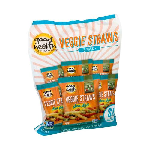 Good Health Veggie Straws - Sea Salt - Case Of 8 - 1 Oz. - 1845577 - 755355003274