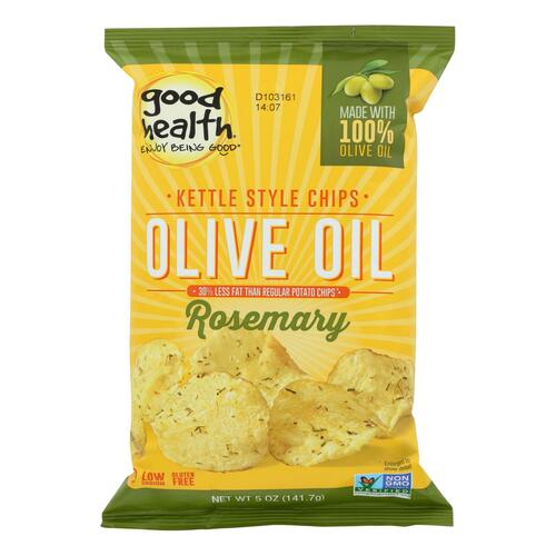 Good Health Kettle Chips - Olive Oil Rosemary - Case Of 12 - 5 Oz. - 755355101017