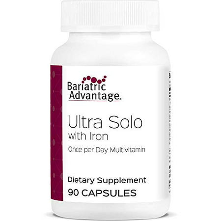 Bariatric Advantage - Ultra Solo Once-Per-Day Multivitamin Capsule for Bariatric Surgery Patients with Iron 90ct - 755571952738