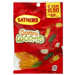 Sathers Gummi Worms - 75602101257