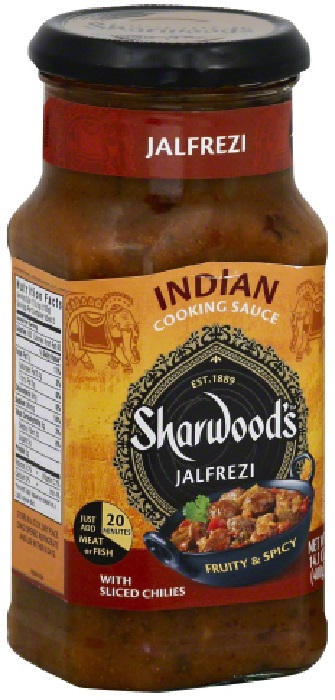 Sharwood'S, Jalfrezi Cooking Sauce With Sliced Chilies, Fruity & Spicy - 756781000912