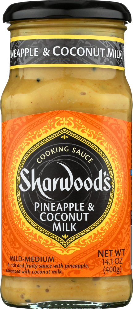 SHARWOODS: Sauce Cooking Pineapple Coconut, 14.1 oz - 0756781000929