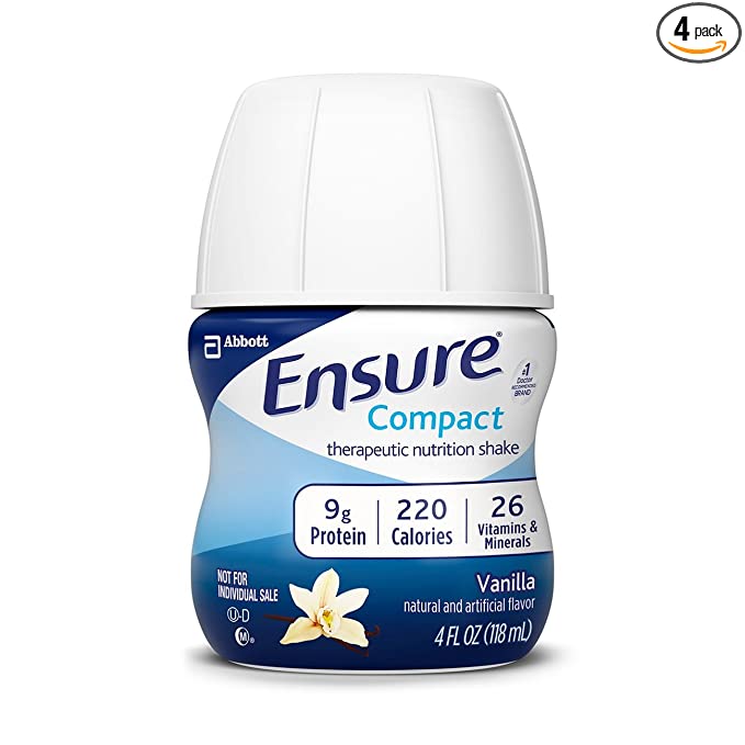  Ensure Compact Nutrition Shake, Vanilla, 4 ounces, 16 count  - 070074643496