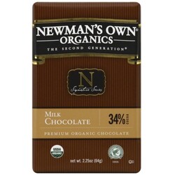 Newmans Own Organics Milk Chocolate - 757645012508
