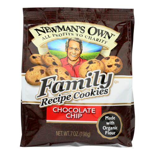 Newman's Own Organics Cookies - Chocolate Chip - Case Of 6 - 7 Oz. - 757645021203