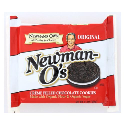 Newman's Own Organics Creme Filled Cookies - Chocolate - Case Of 6 - 13 Oz. - 757645021401