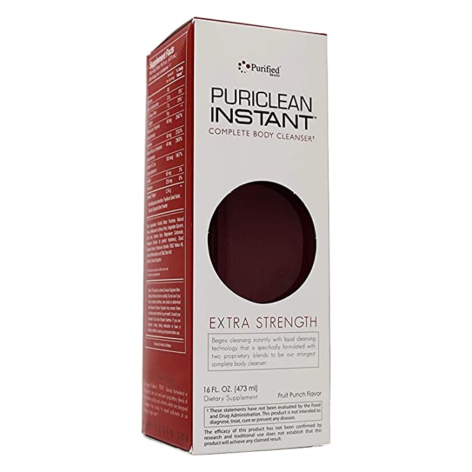  Puriclean Instant Acting 16oz - Extra Strength- Fast Natural cleansing- Fruit Punch (16oz)  - 759051060159