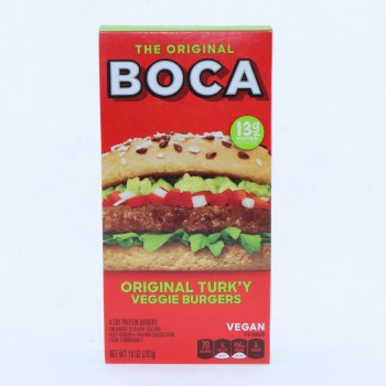 Boca, Original Vegan Veggie Burgers - 0759283334455