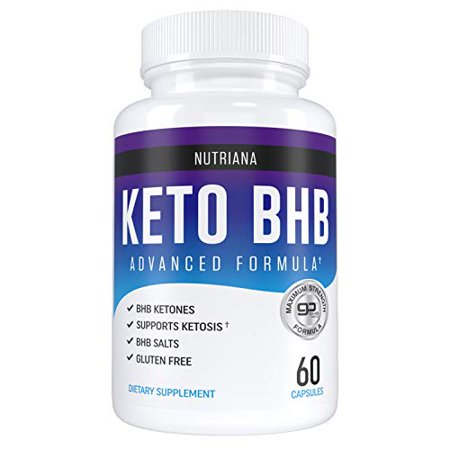 Nutriana Keto Diet Pills - Ketogenic Complete Keto Pills for Women and Men - Keto Supplement BHB Salts - Keto Fast Exogenous Ketones - Ketosis Keto XP Pills 60 Capsules 30 Day Supply - 759614686000