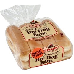 Village Hearth Hot Dog Buns - 76057002434