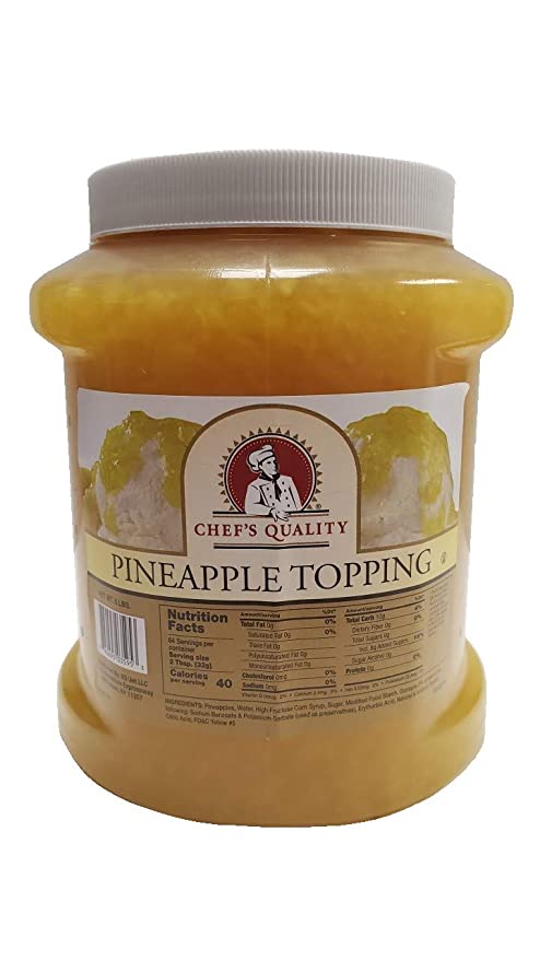  Chef's Quality Pineapple Ice Cream Topping 5 Pounds  - 760695035953