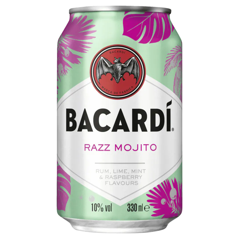 Bacardi Razz Mojito 0,33l - 7610113011027