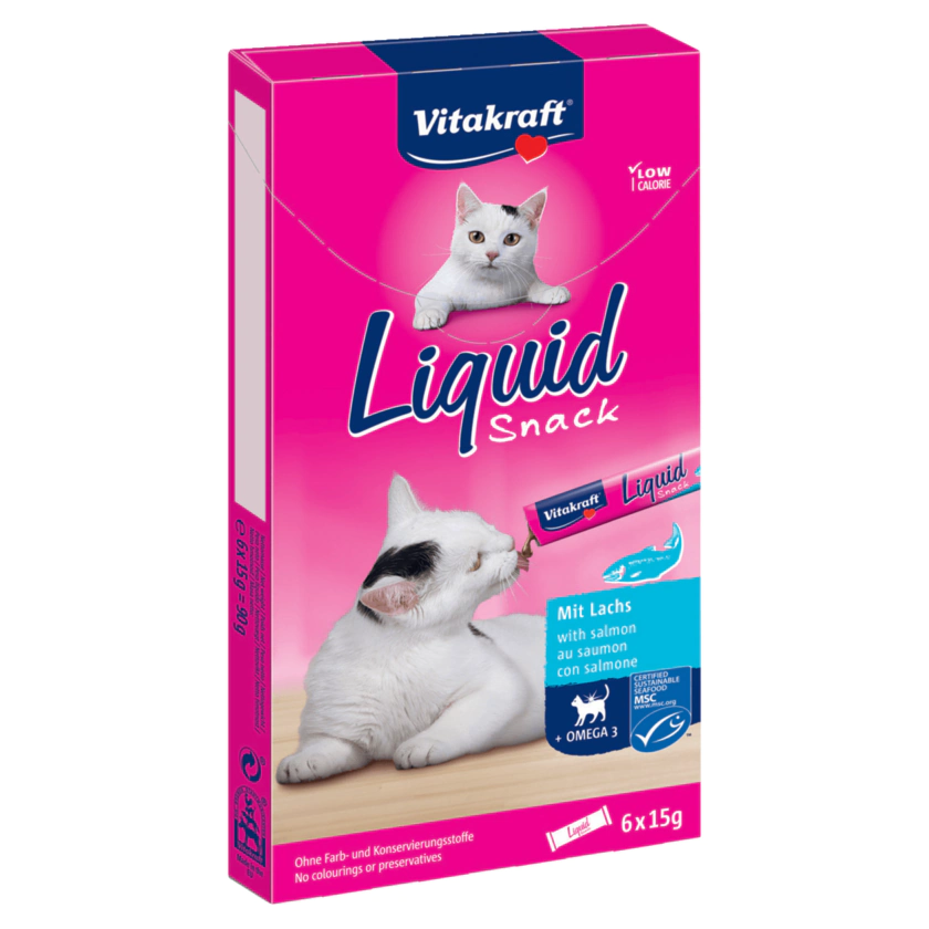 Vitakraft Cat Liquid Snack Lachs 90g - 7610376164232