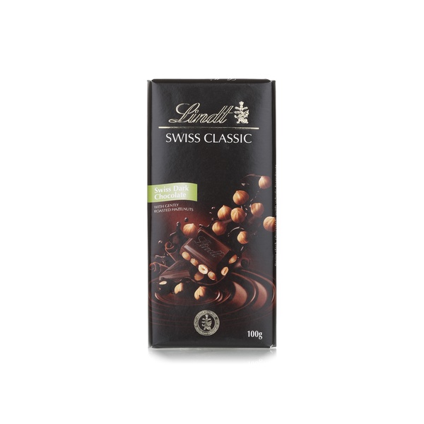 Lindt Swiss Classic Dark Bar Hazelnuts - 7610400070188