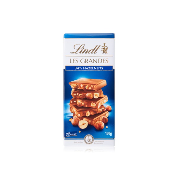 Lindt Les Grandes Milk Chocolate Bar 33% Milk Hazelnut - 7610400075787