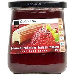 Coop Confiture extra Erdbeeren Rhabarber - 7610809120262