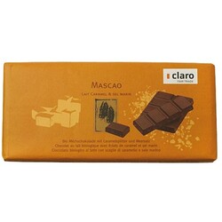 Claro - Mascao Lait Caramel & Sel Marin BIO 80g - 7612052232280