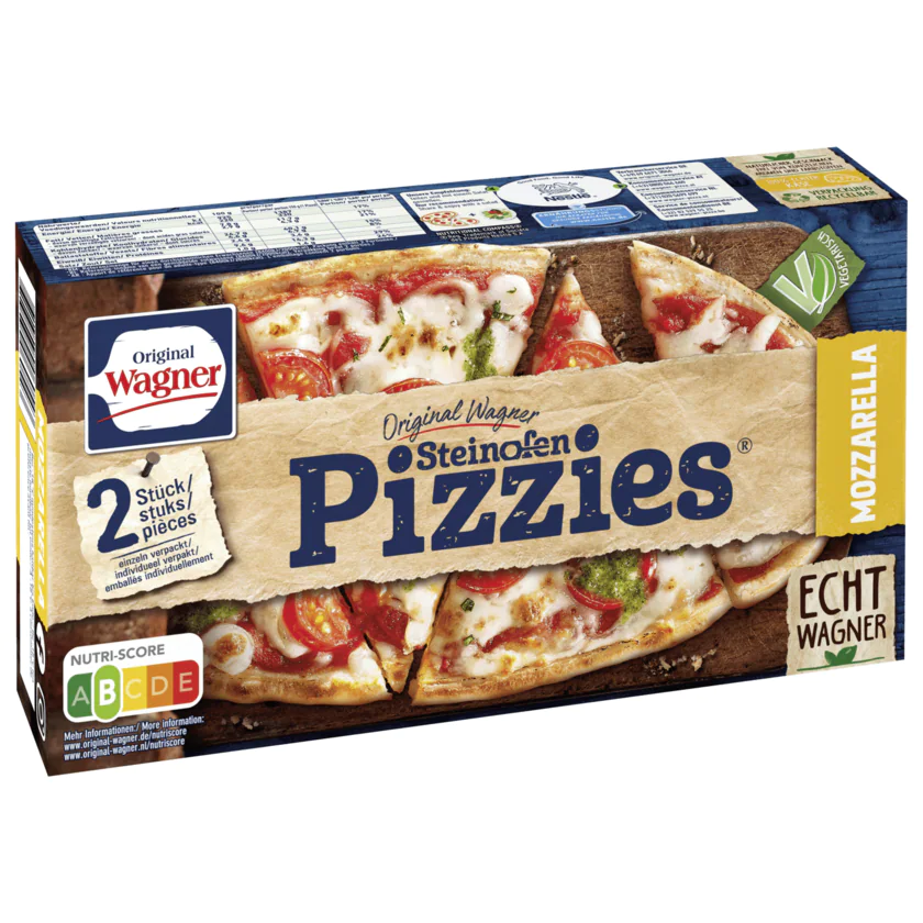 Original Wagner Steinofen Pizzies Mozzarella 2x150g - 7613030060543