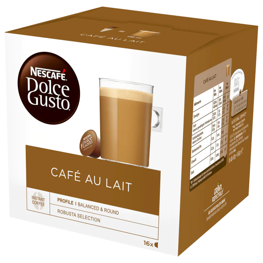 Nescafé Dolce Gusto Café au Lait Kapseln 16ST 160G - 7613033174704