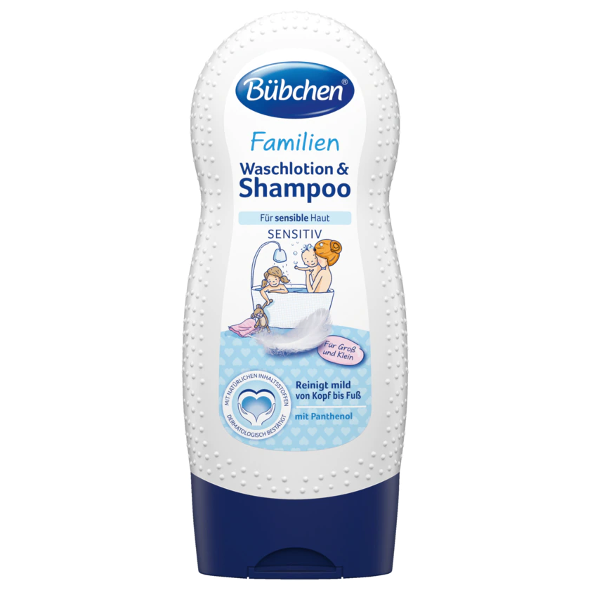 Bübchen Familien Waschlotion & Shampoo Sensitiv 230ml - 7613035299726