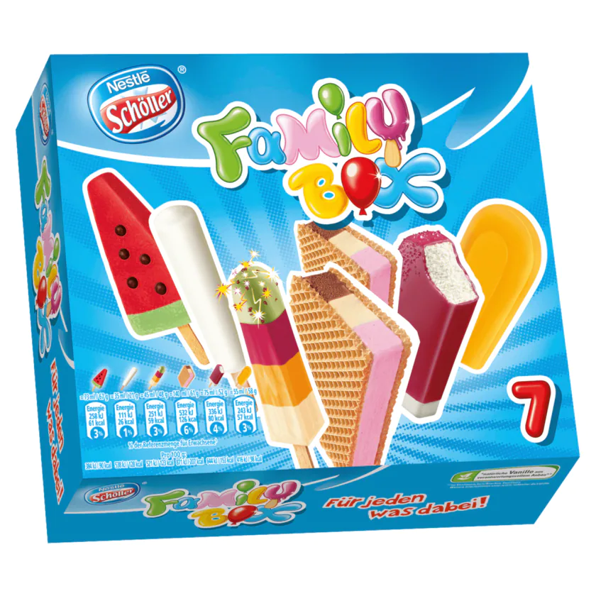 Nestlé Schöller Eis Family Box 563ml 7 Stück - 7613035426795