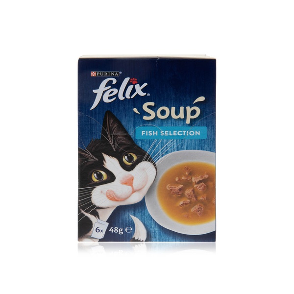 Felix Soup Fish Selection 48g x 6pcs - Waitrose UAE & Partners - 7613036631839