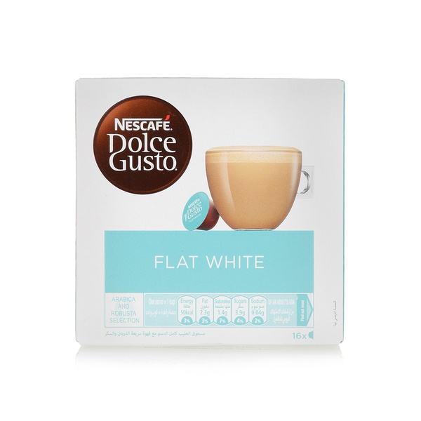 Nescafé Dolce Gusto flat white capsules 16s - Waitrose UAE & Partners - 7613036643528
