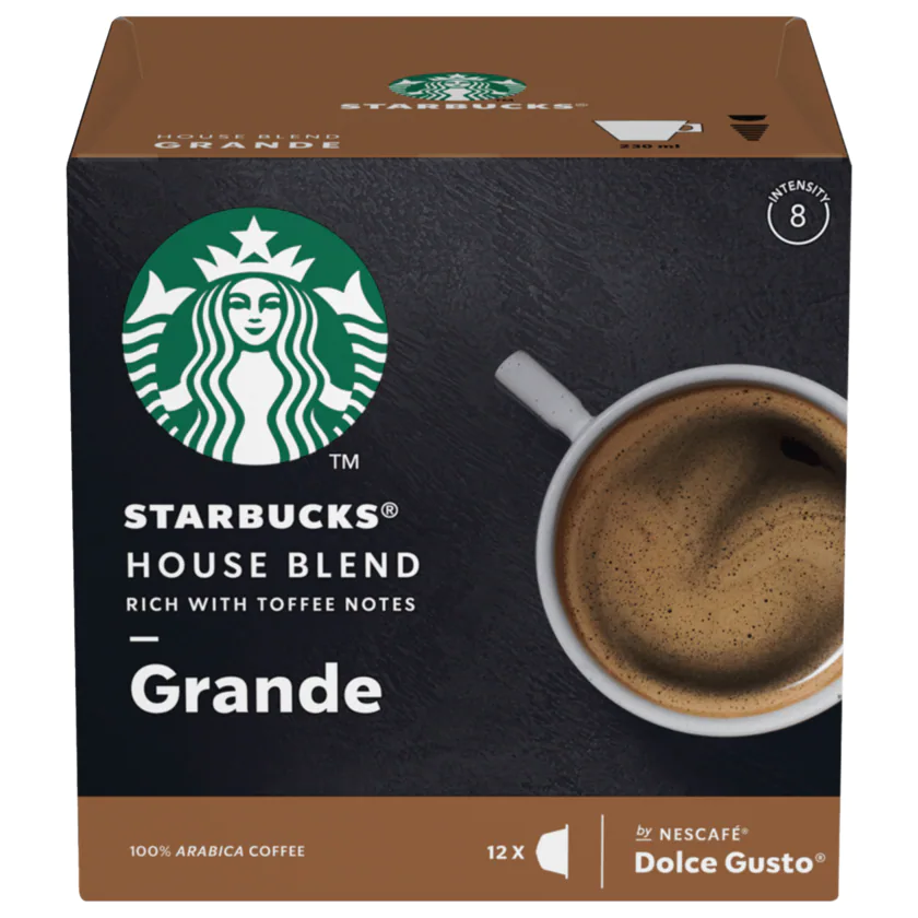 Starbucks House Blend Grande by Nescafé Dolce Gusto 102g, 12 Kapseln - 7613036940832