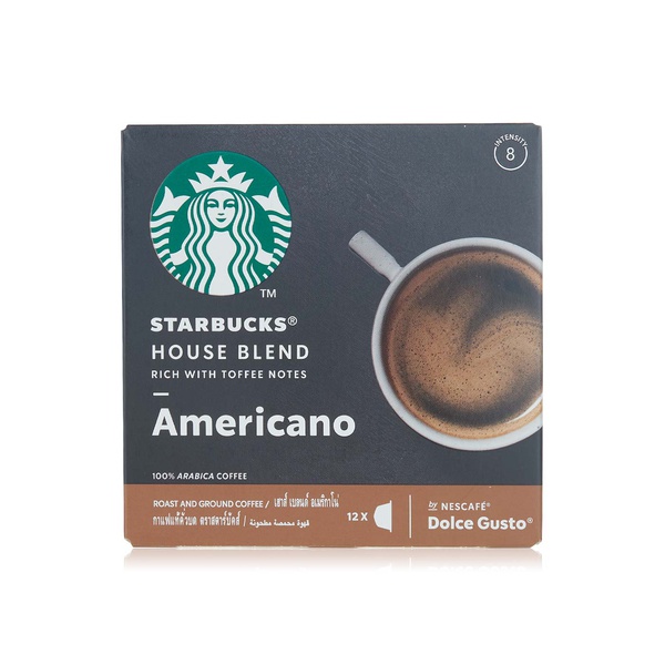 Starbucks house blend dolce gusto coffee capsules 102g - Waitrose UAE & Partners - 7613036941150
