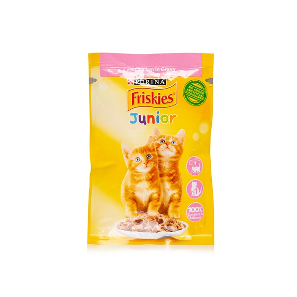 Purina Friskies chicken in gravy pouch junior cat food 85g - Waitrose UAE & Partners - 7613036976855