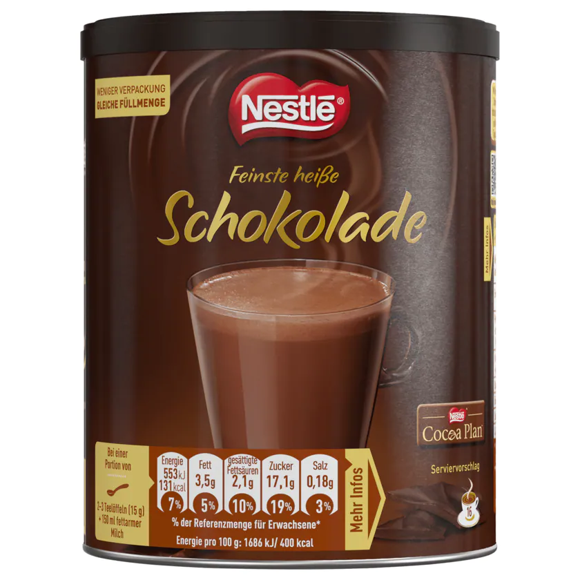Nestlé Feinste heiße Schokolade 250g - 7613037001297