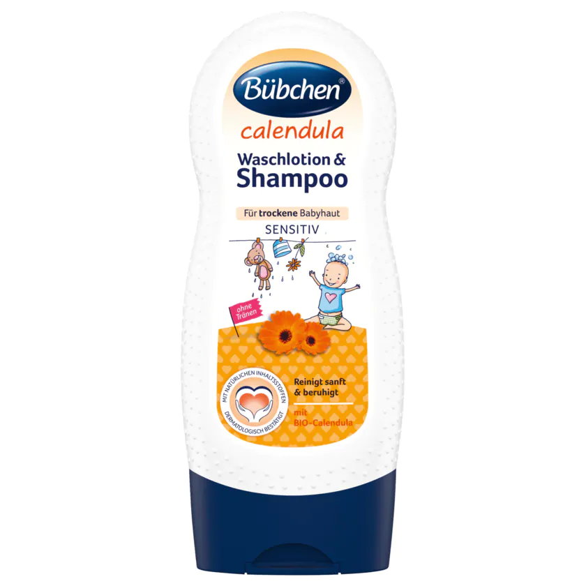 Bübchen Calendula Waschlotion & Shampoo Sensitiv 230ml - 7613037532579