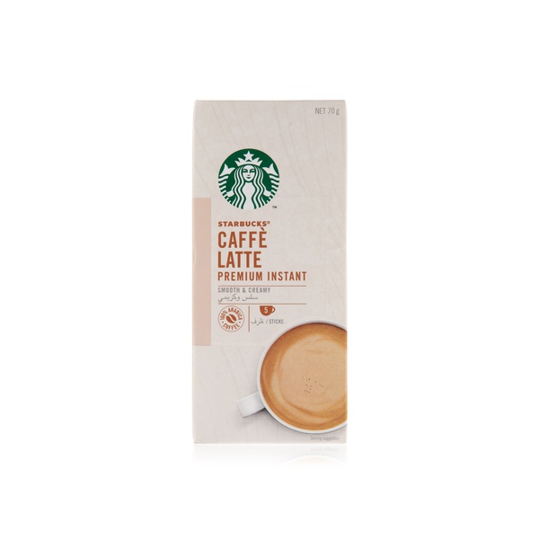 Starbucks Caffe Latte Premium Instant Coffee Mix 5s 70g - Waitrose UAE & Partners - 7613038558356