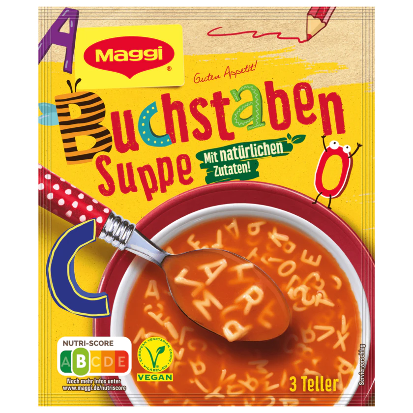 Maggi Guten Appetit Buchstaben Suppe 70g - 7613039471920